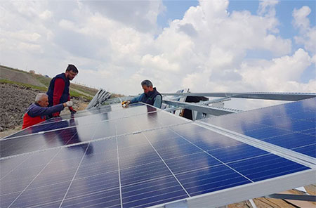 Système d'énergie solaire hors réseau 10KW pour l'agriculture en Turquie