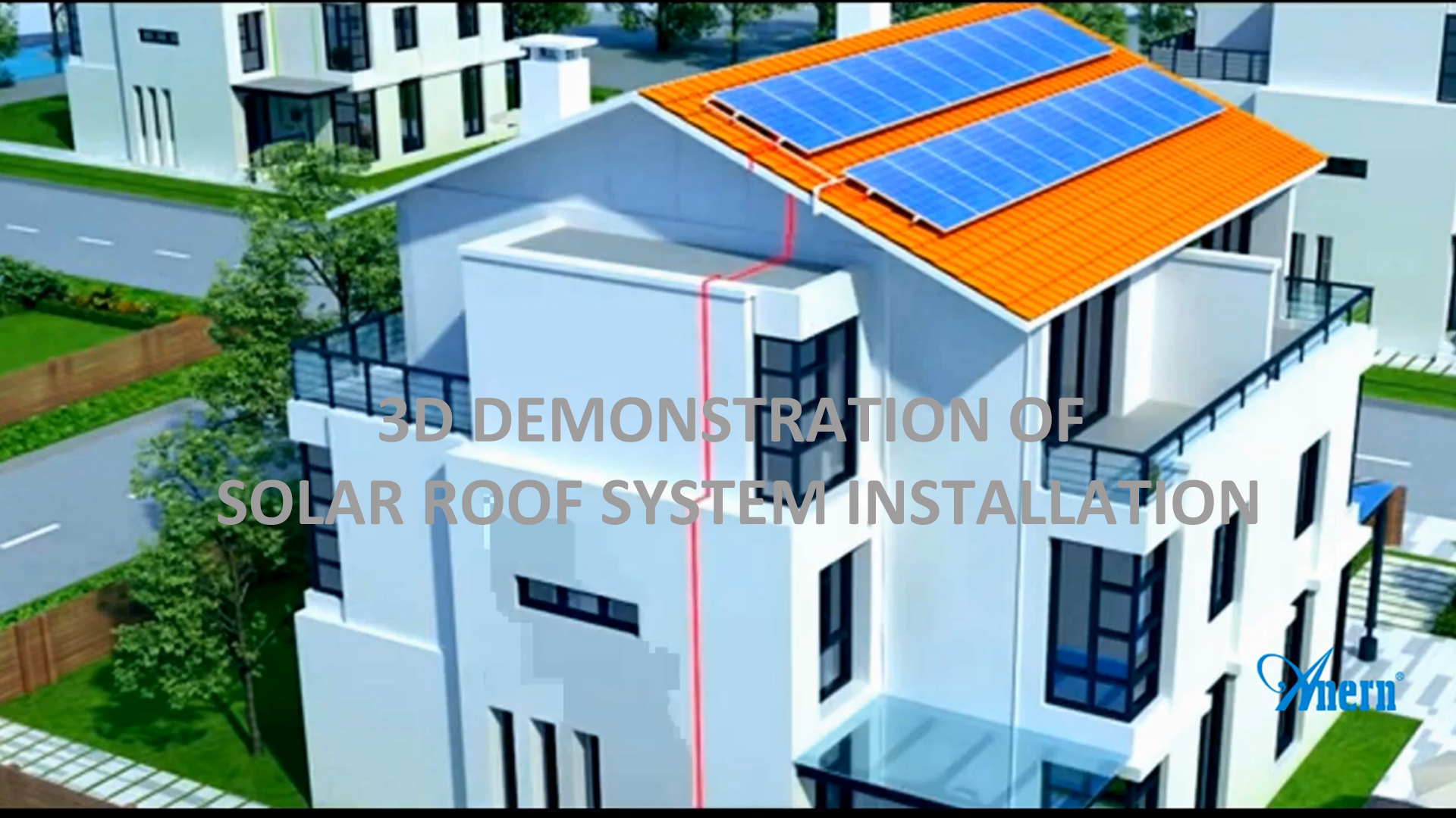 Démonstration 3D de l'installation du système de toit solaire