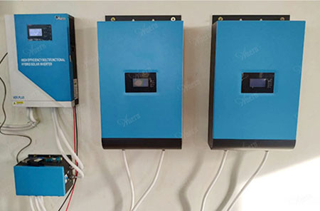 Système d'énergie solaire hors réseau au lithium 5.5KW pour station-service au Myanmar