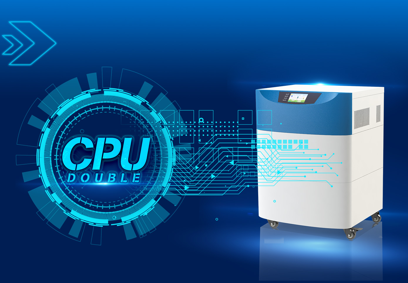 Double technologie de contrôle intelligent CPU, excellence de la performance.