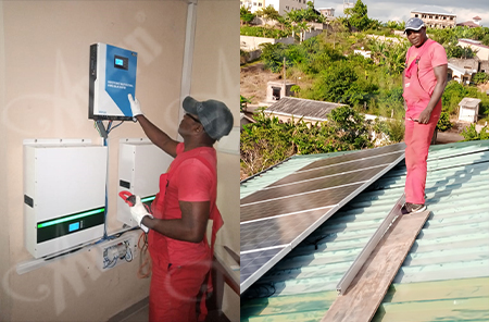 Systèmes solaires hors réseau de batterie au lithium Anern 5.5KW au Cameroun