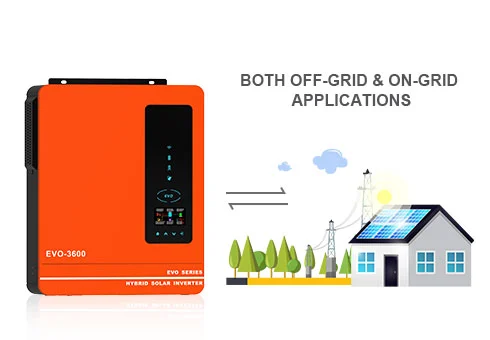 Compatible pour les applications hors réseau et sur réseau, capable d'alimenter l'énergie solaire excédentaire dans le réseau.