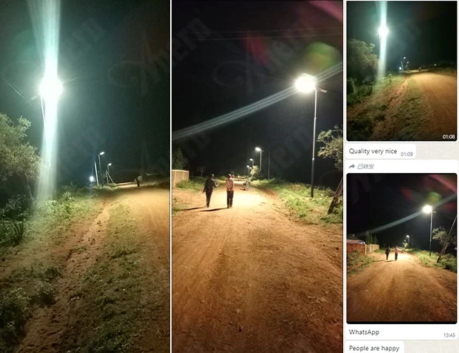 Réverbère solaire intégré Anern