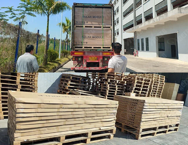 Panneaux solaires mono demi-cellule de type N