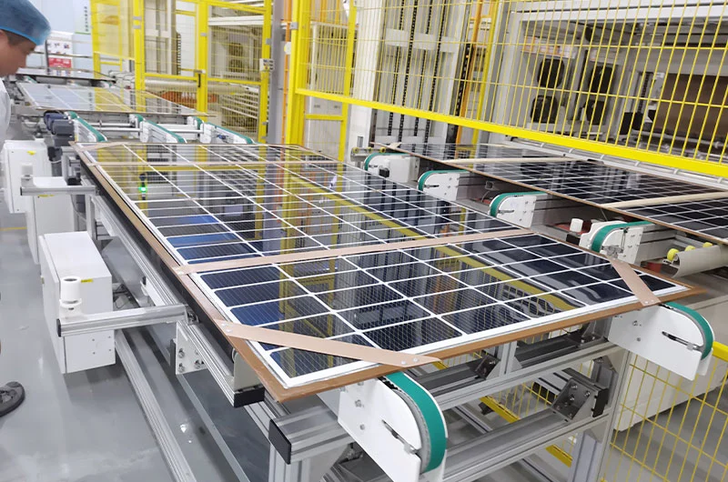 Double verre panneau solaire usine