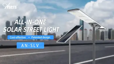 Réverbère LED solaire intégré tout en un (AN-SLV)