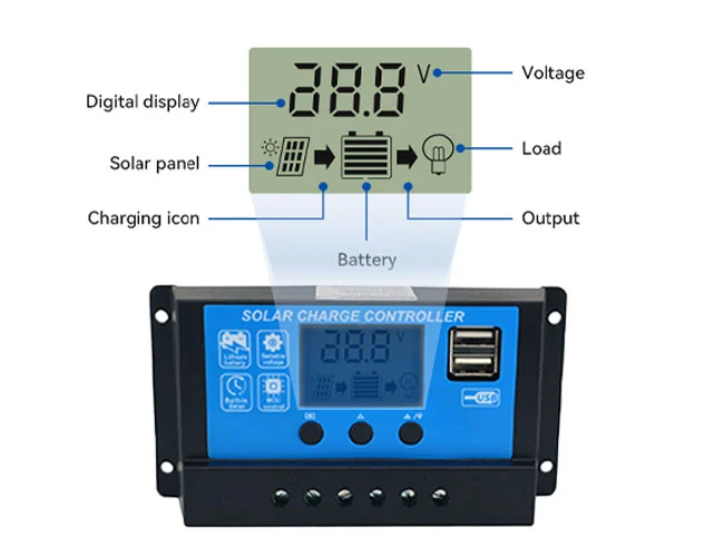 Pwm charge solaire controller9