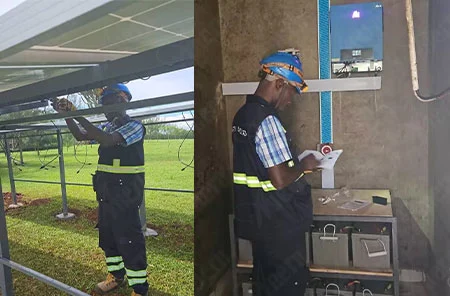 Système d'énergie solaire 2.4KW & 10.2KW en Ouganda