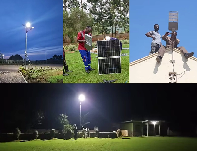 Tout en deux prix solaire de réverbère