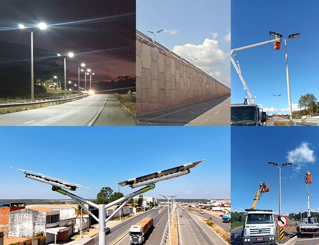 Réverbère panneau solaire