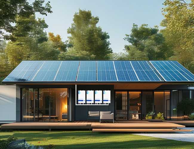 Support mural de batterie solaire