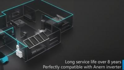 Batterie au lithium solaire LiFePO4 montée au mur de 100Ah 200Ah 300Ah 25.6V 51.2V (AN-NPRO)