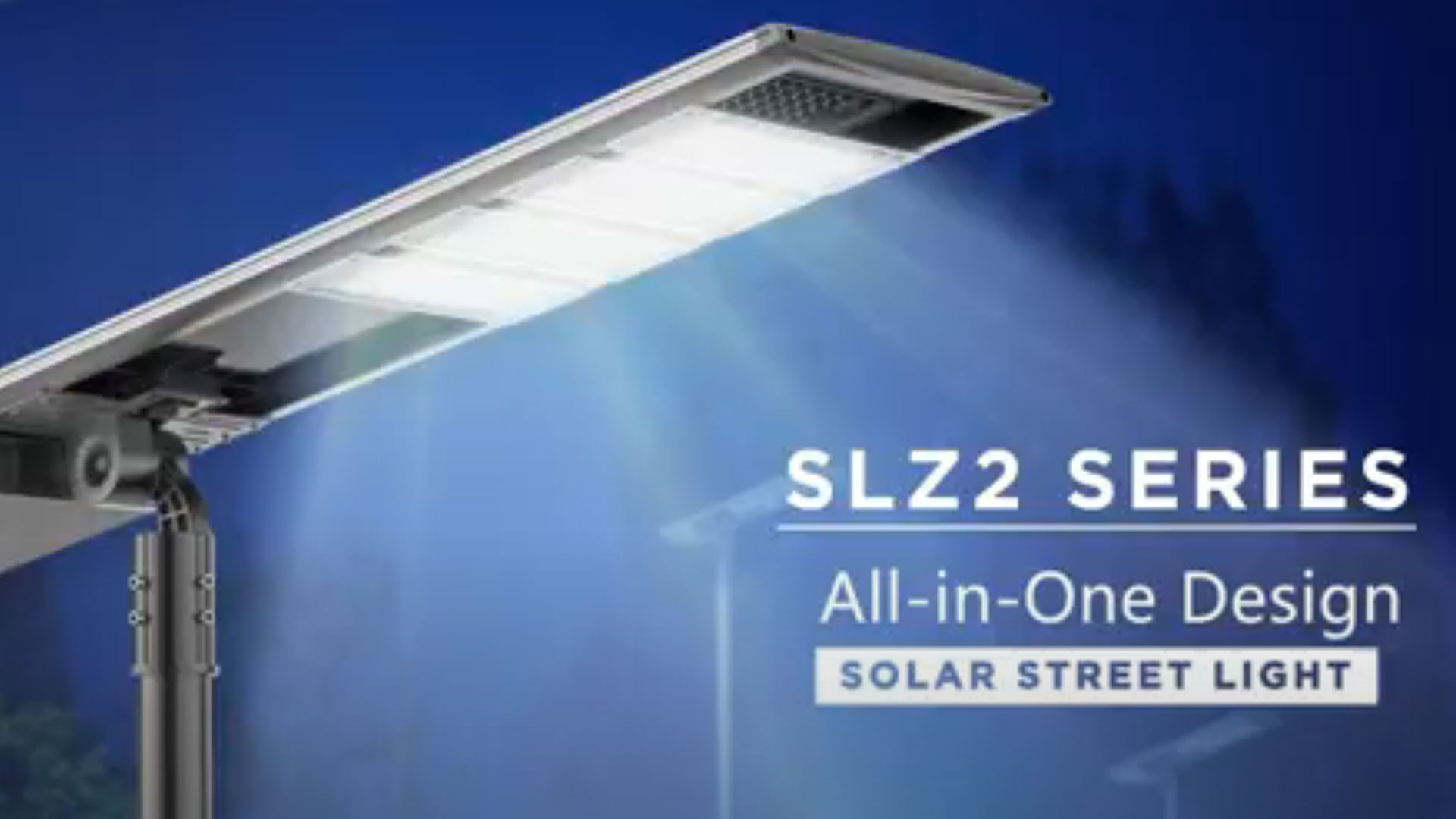Réverbère LED réglable solaire tout en un, un SLZ2