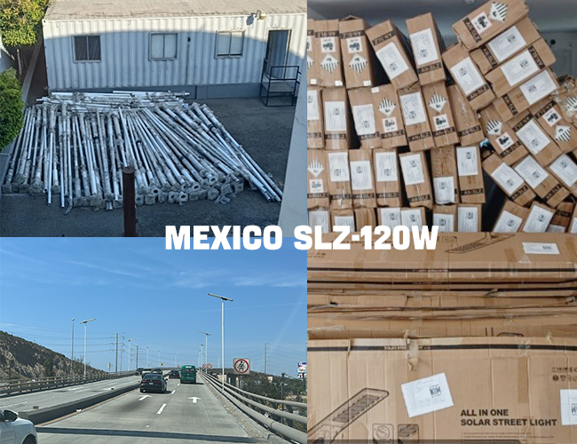 Réverbère led tout-en-un